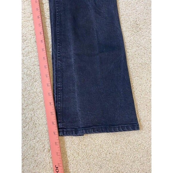 Black Jeans 42 x 29 ENZO 5 pockets Stretch Boot Cut - Picture 3 of 12